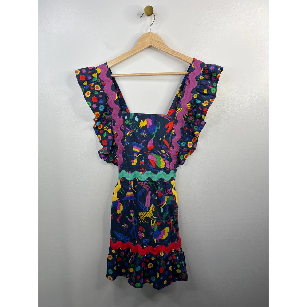 Celia B Women's Blue Amatista Printed Women's Mini Jumper Dress Size: XS NWOT - Picture 2 of 8